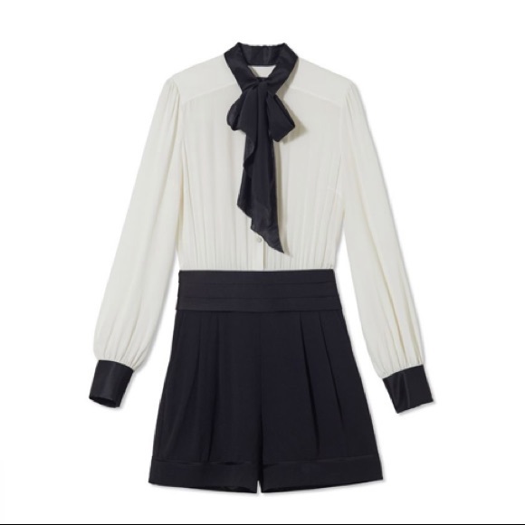 rachel zoe tuxedo jumpsuit